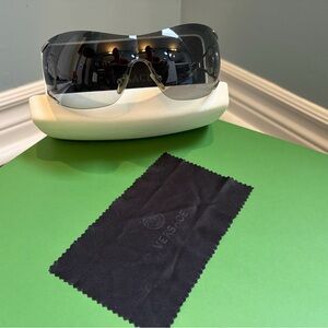 Versace Silver and Black sunglasses